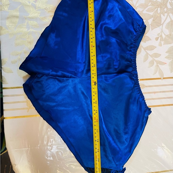 Set of 2 intimates sleepwear gown/ robe / shorts red/ blue Sz S/M - Picture 15 of 16